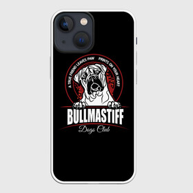 Чехол для iPhone 13 mini с принтом Бульмастиф (Bullmastiff) ,  |  | animal | bulldog | bullmastiff | dog | mastiff | бульдог | бульмастиф | год собаки | друг человека | животное | зверь | кинолог | мастиф | пёс | порода собак | собака бульмастиф | собаковод | сторожевая собака