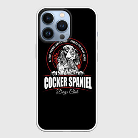 Чехол для iPhone 13 Pro с принтом Кокер Спаниель (Cocker Spaniel) ,  |  | Тематика изображения на принте: cocker spaniel | dog spaniel | k | английский спаниель | год собаки | друг человека | животное | зверь | кавалер спаниель | кинг чарльз спаниель | кинолог | кокер спаниель | охотничья собака | пёс