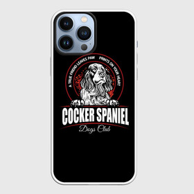 Чехол для iPhone 13 Pro Max с принтом Кокер Спаниель (Cocker Spaniel) ,  |  | cocker spaniel | dog spaniel | k | английский спаниель | год собаки | друг человека | животное | зверь | кавалер спаниель | кинг чарльз спаниель | кинолог | кокер спаниель | охотничья собака | пёс