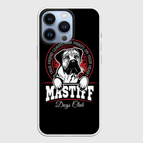 Чехол для iPhone 13 Pro с принтом Мастиф (Mastiff) ,  |  | Тематика изображения на принте: animal | cane corso | dog | fighting dog | mastiff | бойцовская собака | год собаки | дог | друг человека | животное | зверь | кане корсо | кинолог | мастиф | пёс | порода собак | собака мастиф | собаковод | четвероногий