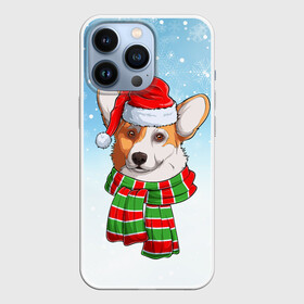 Чехол для iPhone 13 Pro с принтом Новогодний Корги   New Years Corgi ,  |  | christmas | corgi | dog | santa | дед мороз | елка | зима | корги | новый год | рождество | санта | снег | снегурочка | снежинка | собака | собачка | щенок