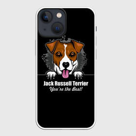 Чехол для iPhone 13 mini с принтом Джек Рассел Терьер (Jack Russell Terrier) ,  |  | animal | dog terrier | jack russell terrier | год собаки | джек рассел терьер | друг человека | животное | зверь | кинолог | охотничья собака | пёс | пёсик | собака джек рассел терьер | собаковод | терьер