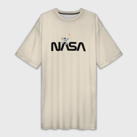 Платье-футболка 3D с принтом NASA Космос  космонавт ,  |  | comic | comics | cosmos | nasa | space | вихрь | вселенная | галактика | звезды | космонавт | космос | наса | смерчь