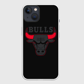 Чехол для iPhone 13 с принтом CHICAGO BULLS | ЧИКАГО БУЛЛС ЯРОСТЬ БЫКА ,  |  | 23 | basketball | bulls | chicago bulls | jordan | logo | michael jordan | nba | red | sport | баскетбол | быки | джордан | лого | майкл джордан | спорт | чикаго буллс