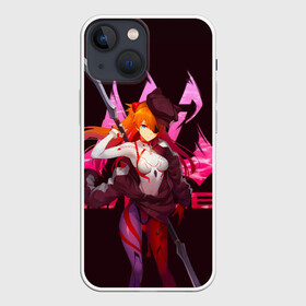 Чехол для iPhone 13 mini с принтом Вооруженная Аска Ленгли с мечом ,  |  | anime | evangelion | girl | nerv | аниме | аска | аска ленгли сорью | аска лэнгли сорью | асочка | вайфу | девушка | ева | евангелион | ленгли | нерв | тян