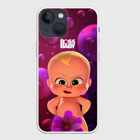 Чехол для iPhone 13 mini с принтом Босс   молокосос в душе ,  |  | baby | boss | boss baby | босс | босс молокосос | маленький босс | малыш | мальчик | молокосос | ребенок