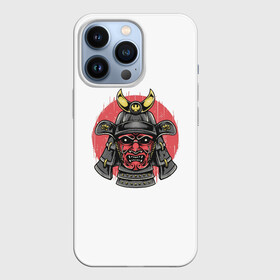 Чехол для iPhone 13 Pro с принтом Красный Шлем Самурая ,  |  | азия | аниме | бушидо | воин | дракон | катана | китай | корея | маска | меч | самурай | шлем | япония