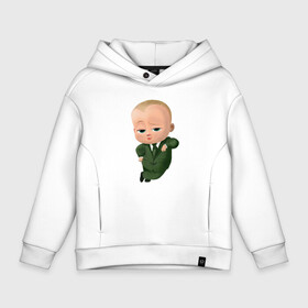 Детское худи Oversize хлопок с принтом Baby Boss , френч-терри — 70% хлопок, 30% полиэстер. Мягкий теплый начес внутри —100% хлопок | боковые карманы, эластичные манжеты и нижняя кромка, капюшон на магнитной кнопке | baby | babycorp | boss | большой | босс | дети | дитя | малыш | младенец | молокососс | ребенок