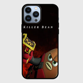 Чехол для iPhone 13 Pro Max с принтом Убить Боба ,  |  | Тематика изображения на принте: killer bean | killer bean forever | бобтаун | кофейный боб