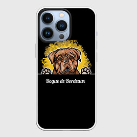 Чехол для iPhone 13 Pro с принтом Бордоский Дог (Dogue de bordeaux) ,  |  | Тематика изображения на принте: animal | dog | dogue de bordeaux | dogue de bordeaux mastiff | french mastiff | бордоский дог | год собаки | друг человека | животное | кинолог | пёс | порода собак | собака бордоский мастиф | собаковод | французский мастиф