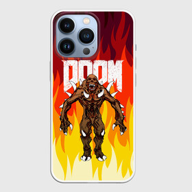 Чехол для iPhone 13 Pro с принтом DOOM IMP | FIRE AND MONSTER ,  |  | demons | devil | doom | doom eternal | doom slayer | fire | hell | imp | ад | демон | демоны | дум | имп | огонь | фаер