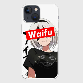 Чехол для iPhone 13 mini с принтом Waifu   2B Nier ,  |  | 2b | anime girl | nier automata | waifu | waifu material | вайфу | игры