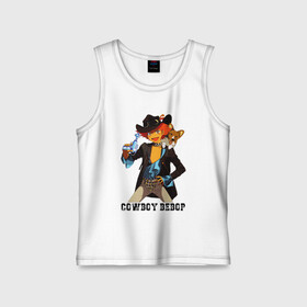 Детская майка хлопок с принтом Edward Ein ,  |  | corgi | cowboy bebop | ed | edd | edward | edward wong | ein | аниме | боевик | вестерн | детектив | ед | ен | иен | ковбой бибоп | корги | космический | манга | эд | эдвард | эдвард вонг | эйн