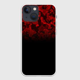 Чехол для iPhone 13 mini с принтом BLACK RED CAMO | RED MILLITARY ,  |  | abstract | camo | camouflage | geometry | geometry stripes | military | texture | абстракция | геометрические полосы | геометрия | камо | камуфляж | милитари | текстура