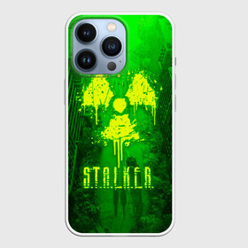 Чехол для iPhone 13 Pro с принтом STALKER LOGO RADIATOIN NEON TOXIC ,  |  | Тематика изображения на принте: chernobyl | pripyat | radiation | shadow of chernobyl | stalker | stalker 2 | воля | зона | меченый | припять | радиация | свобода | свобода воля | сталкер | сталкер 2 | тени чернобыля | чернобыль