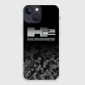 Чехол для iPhone 13 mini с принтом H2 | HUMMER LOGO ,  |  | Тематика изображения на принте: auto | h1 | h2 | hammer | hmmwv | hummer | logo | авто | ам | военный | военный автомобиль | лого | логотип | милитари | миллитари | хаки | хамер | хаммер