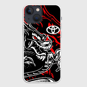 Чехол для iPhone 13 mini с принтом TOYOTA DRAGON   ТОЙОТА ДРАКОН ,  |  | camry | corolla | dragon | race | sport | toyota | авто | автомобиль | дракон | камри | корола | спорт | тойота