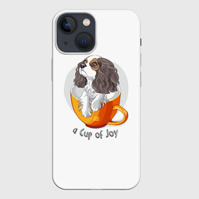 Чехол для iPhone 13 mini с принтом Кавалер Кинг Чарльз Спаниель ,  |  | dog spa | king charles spaniel | английский спаниель | год собаки | друг человека | животное | зверь | кавалер спаниель | кинг чарльз спаниель | кинолог | кокер спаниель | охотничья собака | пёс