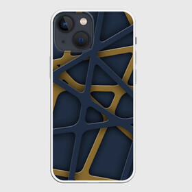 Чехол для iPhone 13 mini с принтом 3Д абстракция KVIks ,  |  | 3д | 3д абстракция | линии | многоугольник | паутина | сетка | треугольники