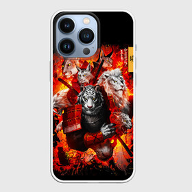 Чехол для iPhone 13 Pro с принтом Водяной Тигр 2022 и крупные кошки лев, рысь ,  |  | lyon | new year | samurai | tiger | кошка | лев | новый год | путь ниндзя | с наступающим | с новым годом | самурай | сегун | семь самураев | тигр | токио