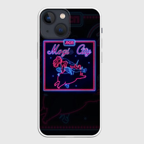 Чехол для iPhone 13 mini с принтом Magic City Альбом ЛСП ,  |  | hiphop | lsp | magic city | music | rap | альбом | в моем неоне | знак | лсп | музыка | неон | олег | реп | рэп | хипхоп