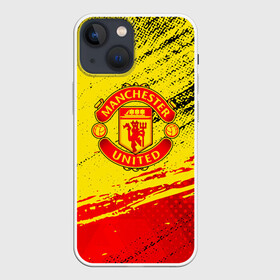 Чехол для iPhone 13 mini с принтом Manchester United Футбольный клуб. ,  |  | Тематика изображения на принте: fc | fcmu | football | football club | manchester united | red devils | sport | красные дьяволы | манчестер юнайтед | фк | фкмю | футбол | футбольный клуб