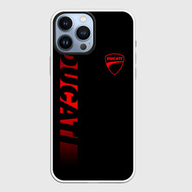 Чехол для iPhone 13 Pro Max с принтом DUCATI BLACK RED LINE ,  |  | Тематика изображения на принте: ducati | italy | moto | motocycle | racing | sport | дукати | италия | мото | мотоспорт | мотоцикл | рейсинг | спорт