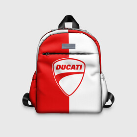 Детский рюкзак 3D с принтом DUCATI WHITE RED STYLE LOGO , 100% полиэстер | лямки с регулируемой длиной, сверху петелька, чтобы рюкзак можно было повесить на вешалку. Основное отделение закрывается на молнию, как и внешний карман. Внутри дополнительный карман. По бокам два дополнительных кармашка | ducati | italy | moto | motocycle | racing | sport | дукати | италия | мото | мотоспорт | мотоцикл | рейсинг | спорт