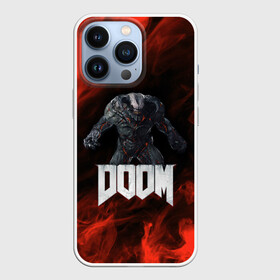 Чехол для iPhone 13 Pro с принтом 3D BARON | DOOM FIRE ,  |  | 3d baron | 3д барон | baron | demons | devil | doom | doom eternal | doom slayer | hell | ад | борон | демон | демоны | дум