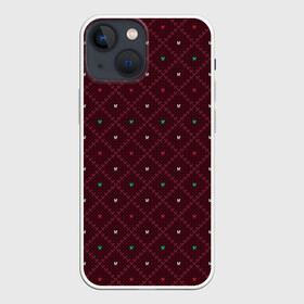 Чехол для iPhone 13 mini с принтом Knitted Texture ,  |  | background | knitted pattern | pattern | texture | вязаный узор | текстура | узор | фон