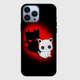 Чехол для iPhone 13 Pro Max с принтом КОТИК ДЬЯВОЛ   KITTY DEVIL ,  |  | animals | cat | demon | devil | kitty | дьявол | животные | звери | котик | кошки