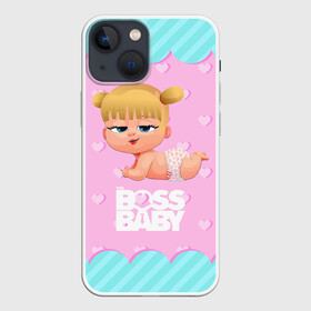 Чехол для iPhone 13 mini с принтом Baby boss girl ,  |  | baby | boss | boss baby | босс | босс молокосос | маленький босс | малыш | мальчик | молокосос | ребенок