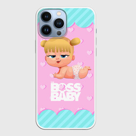 Чехол для iPhone 13 Pro Max с принтом Baby boss girl ,  |  | Тематика изображения на принте: baby | boss | boss baby | босс | босс молокосос | маленький босс | малыш | мальчик | молокосос | ребенок