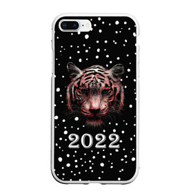 Чехол для iPhone 7Plus/8 Plus матовый с принтом New Year Immortal Tiger , Силикон | Область печати: задняя сторона чехла, без боковых панелей | 2022 | 22 | christmas | claus | deer | frost | immortal | new | santa | second | snow | spruce | symbol | team | three | tiger | tree | twenty | winter | year | второй | год | года | двадать | дед | елка | ель | зима | клаус | мороз | нового