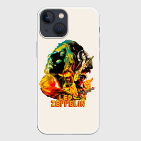 Чехол для iPhone 13 mini с принтом Группа Led Zeppelin арт ,  |  | led | led zep | led zeppelin | ledzep | lz | zoso | джимми пейдж | джон генри бонэм | джон пол джонс | зосо | лед зепелен | лед зеппелин | ледзепелен | ледзеппелин | роберт плант | рок группа