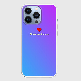 Чехол для iPhone 13 Pro с принтом bright love ,  |  | love | градиент | девушке | любовь | подарок