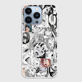 Чехол для iPhone 13 Pro с принтом AHEGAO фон из девочек ,  |  | ahegao | ahego | anime | funny | vtuber | аниме | ахегао