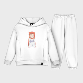 Детский костюм хлопок Oversize с принтом Недовольная Умару ,  |  | umaru chan | моя двуличная сестренка | моя двуличная сестренка умару | умару чан в пижаме | хомяк умару чан