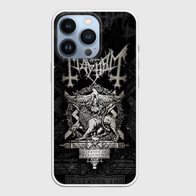 Чехол для iPhone 13 Pro с принтом MAYHEM   A Season In Blasphemy ,  |  | a season in blasphemy | black metal | mayhem | блэкметал | группа | мейхем | метал | рок