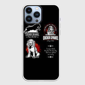 Чехол для iPhone 13 Pro Max с принтом Собака Кокер Спаниель ,  |  | Тематика изображения на принте: cocker spaniel | dog spaniel | k | английский спаниель | год собаки | друг человека | животное | зверь | кавалер спаниель | кинг чарльз спаниель | кинолог | кокер спаниель | охотничья собака | пёс
