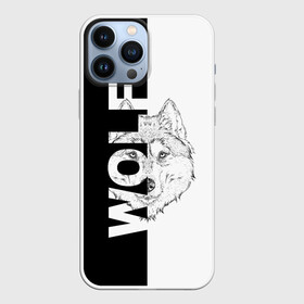 Чехол для iPhone 13 Pro Max с принтом WOLF (Волк) ,  |  | gray wolf | predator | the beast | volkolak | wolf | wolfhound | волк | волкодав | волколак | волчара | вурдалак | зверь | зов волка | морской волк | оборотень | оскал | рисунок волка | санитар леса | серый волк | хищник