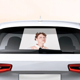 Наклейка на авто - для заднего стекла с принтом Sharlot , ПВХ | Точные размеры наклейки зависят от выбранного изображения (ширина не больше 75 мм, высота не больше 45 мм) | pop music | sharlot | исполнитель | музыка | поп | попса | шарлот