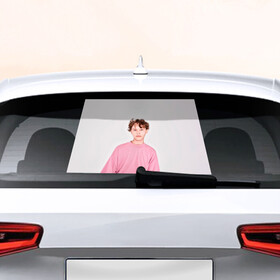 Наклейка на авто - для заднего стекла с принтом Шарлот , ПВХ | Точные размеры наклейки зависят от выбранного изображения (ширина не больше 75 мм, высота не больше 45 мм) | pop music | sharlot | исполнитель | музыка | поп | попса | шарлот