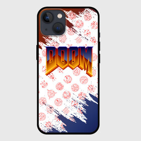 Чехол для iPhone 13 с принтом RUNES | DOOM | LOGO ,  |  | doom | doom eternal | doom slayer | logo | pattern | rune | runes | дум | лого | логотип | паттерн | руна | руны