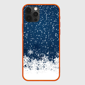 Чехол для iPhone 12 Pro с принтом Snow , силикон | область печати: задняя сторона чехла, без боковых панелей | background | snow | snowflakes | texture | winter | зима | снег | снежинки | текстура | фон