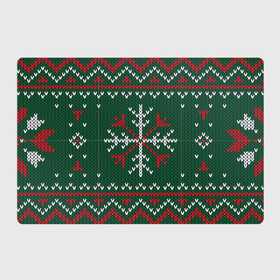 Магнитный плакат 3Х2 с принтом Knitted Snowflake Pattern , Полимерный материал с магнитным слоем | 6 деталей размером 9*9 см | background | christmas | holiday | knitted pattern | pattern | snowflakes | trees | winter | вязаный узор | елки | зима | праздник | рождество | снежинки | узор | фон