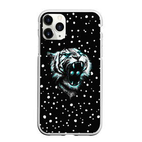 Чехол для iPhone 11 Pro матовый с принтом Личина Тигра , Силикон |  | blue | christmas | eyes | face | glow | mask | muzzle | new | snow | symbol | tiger | winter | year | глаза | год | года | зима | лицо | личина | маска | нового | новый | рождество | свечение | символ | синее | снег | тигр | тигра