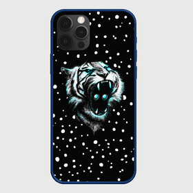 Чехол для iPhone 12 Pro Max с принтом Личина Тигра , Силикон |  | blue | christmas | eyes | face | glow | mask | muzzle | new | snow | symbol | tiger | winter | year | глаза | год | года | зима | лицо | личина | маска | нового | новый | рождество | свечение | символ | синее | снег | тигр | тигра