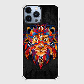 Чехол для iPhone 13 Pro Max с принтом CALM LION ,  |  | грива | злой лев | лев | леопард | царь зверей | цветной лев