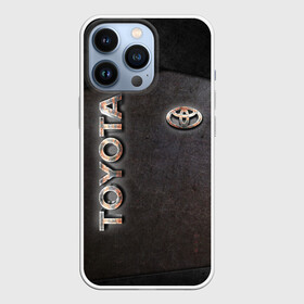 Чехол для iPhone 13 Pro с принтом TOYOTA ЖЕЛЕЗО ,  |  | toyota | авто | автомобиль | железо | логотип | машина | надпись | текстура | тоета | тойота